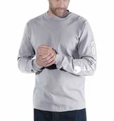 Koszulki męskie - Koszulka Carhartt Logo Long Sleeve Grey M - miniaturka - grafika 1