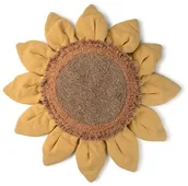 Kołdry i poduszki dla dzieci - Poduszka dekoracyjna HELIA 90x90cm żółta/brązowa LORENA CANALS - miniaturka - grafika 1