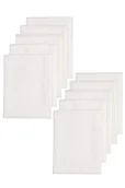 Stroje kąpielowe dla dziewczynek - Meyco 452200 10 sztuk pieluszek materiałowych pieluchy z muśliny pieluchy 70 x 70 cm 100% bawełna białe - miniaturka - grafika 1