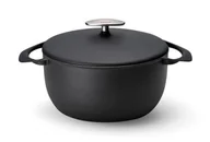 Garnki - UNILLOY UNILLOY Garnek żeliwny UNILLOY Kurogane 22 cm [UC220BK] OM-10125-uniw - miniaturka - grafika 1