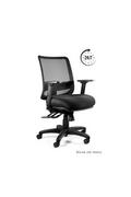 Fotele i krzesła biurowe - Fotel obrotowy SAGA PLUS M z atestem do pracy 24/7 - miniaturka - grafika 1