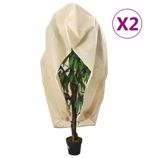 vidaXL Kaptury ochronne z suwakiem, 2 szt., 70 g/m² 2,36x2 m - Agrowłókniny - miniaturka - grafika 1