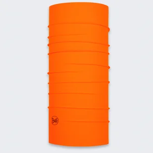Chusta wielofunkcyjna Buff Safety Original EcoStretch Solid Orange Fluor - Czapki i chusty sportowe damskie - miniaturka - grafika 1
