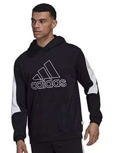 adidas Męska bluza z kapturem M Fi Bos, czarna, XS, czarny, XS - Bluzy męskie - miniaturka - grafika 1