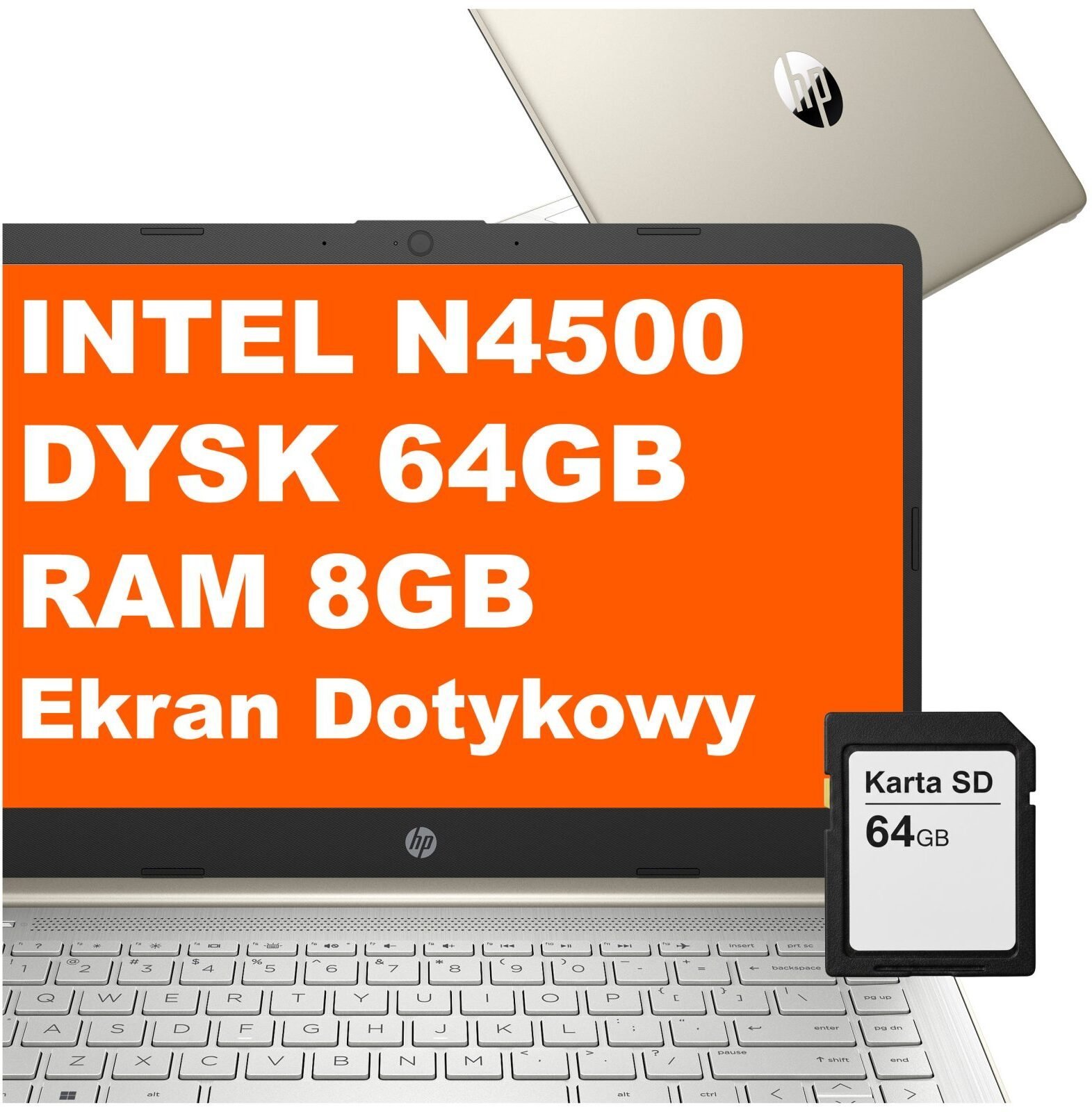 HP 14-dq3230nr / B8SW1UA / Intel N4500 / 8GB / 128GB / Intel UHD / 14