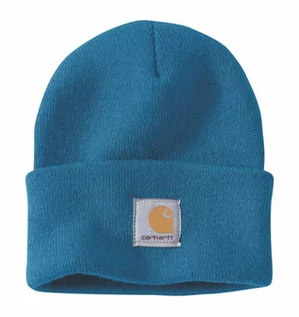 Czapki damskie - Czapka zimowa Carhartt Acrylic Watch Hat A18 Marine Blue - grafika 1