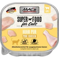 Mokra karma dla kotów - MAC's mokra karma dla kota Adult Kurczak pur 16x100 g - miniaturka - grafika 1