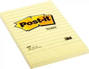 3M bloczek samoprzylepny w linie, żółte, 100 karteczek - Notesy i bloczki - miniaturka - grafika 3