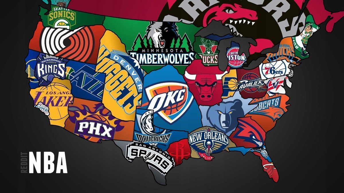 PODKŁADKA POD MYSZ Nadruk 22x18 cm NBA Logo Wszystkie Drużyny TEAM Prezent