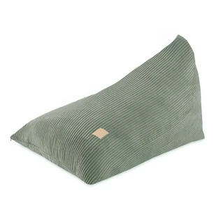 MISIOO Pufa worek 120x80 cm zielony sztruks premium - Zestawy mebli dla dzieci - miniaturka - grafika 1