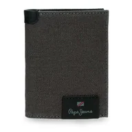 Portfele - Pepe Jeans Hilltop Portfel pionowy z uchwytem na karty Szary 8,5 x 10,5 x 1 cm Skóra by Joumma Bags, Szary, Talla única, Pionowy portfel z uchwytem na karty - miniaturka - grafika 1