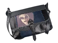 Torby męskie - torba skórzana średnia DARK LADY - miniaturka - grafika 1