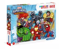 Puzzle - Clementoni Puzzle 60 Super Kolor Superhero maxi - miniaturka - grafika 1