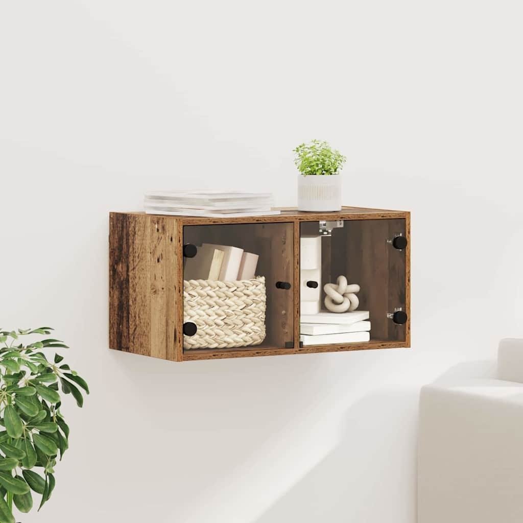 vidaXL vidaXL Szafka ścienna Stare drewno 68 x 37 x 35 cm