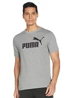 Koszulki męskie - PUMA PUMA Męski T-shirt z logo Ess szary (Medium Gray Heather) 4XL 586666 - miniaturka - grafika 1