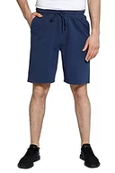 Spodenki męskie - JP1880 Męskie spodnie dresowe Jay-pi bermudy, elastyczny ściągacz, Citadel Blue, XXL duże rozmiary - miniaturka - grafika 1