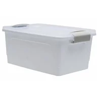 Pudła i pojemniki do przechowywania - Pojemnik Dante połysk 10 l biały - miniaturka - grafika 1