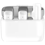 Mikrofony komputerowe - Bezprzewodowy Zestaw Mikrofonowy Ulanzi J12 [Iphone/Ipad] Biały - miniaturka - grafika 1