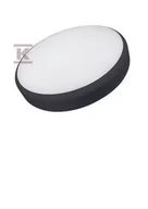 Lampy ogrodowe - Plafoniera LED KAMA 25W/20W/15W 2250lm/1900lm/1500lm z czujnikiem ruchu CZARNA IP44, CCT z przełącznikiem do zmiany barwy światła x 5 barw - miniaturka - grafika 1