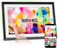 Ramki cyfrowe do zdjęć - Duronic Frameo PF2A BK Ramka cyfrowa na zdjęcia i filmy Wi-Fi rotacyjna elektroniczna ramka na zdjęcia wysoka rozdzielczość 1280 x 800 Ekran dotykow.. - miniaturka - grafika 1