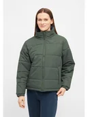 Kurtki i kamizelki sportowe damskie - Derbe Dwustronna kurtka przeciwdeszczowa w kolorze zielono-granatowym - miniaturka - grafika 1