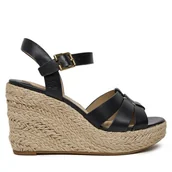 Espadryle damskie - Espadryle LAUREN RALPH LAUREN Soffia 802953961002 Czarny - miniaturka - grafika 1