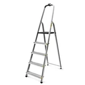 Drabiny - DRABEST Drabina aluminiowa domowa profesjonalna 5 stopniowa 150 kg - miniaturka - grafika 1