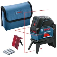 Poziomice, łaty, miary - Bosch Laser krzyżowo-punktowy GCL 2-15 + BT150 + LBOX - miniaturka - grafika 1