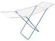 Suszarki na ubrania - Biało-niebieska stojąca suszarka na pranie K5-Z20 - miniaturka - grafika 1