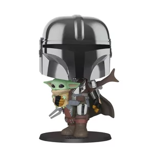 Funko Pop 10 Inch Mandalorian with Chrome Vinyl Figure - Pozostałe książki - miniaturka - grafika 1