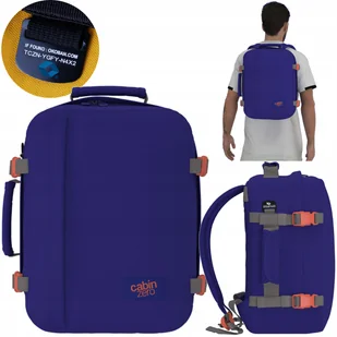 Plecak Bagaż Podręczny Do Wizzair Cabinzero 28 L - Neptun Blue - Plecaki szkolne i tornistry - miniaturka - grafika 4