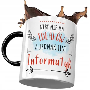 Kubek Czarny Dla Informatyka Niby nie ma Ideałów z Nadrukiem ze Zdjęciem + Opakowanie na prezent (wzór 02) - Kubki Kubek Czarny Dla Informatyka Niby nie ma Ideałów z Nadrukiem ze Zdjęciem + Opakowanie na prezent (wzór 02) - Kubki - miniaturka - grafika 1