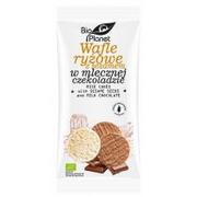 Ciastka - BIO PLANET - seria PRZEKĄSKI Lumarko Wafle Ryżowe Z Sezamem W Mlecznej Czekoladzie Bezglutenowe Bio 100 G 3581 Bio - miniaturka - grafika 1