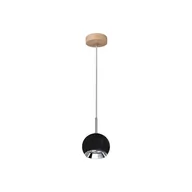 Lampy sufitowe - Spot-Light Ball Wood lampa wisząca 1-punktowa dąb olejowany/czarny 5143174 - miniaturka - grafika 1