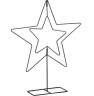Ozdoby bożonarodzeniowe - GWIAZDA DEKORACYJNA 50CM CZARNA MICA - miniaturka - grafika 1