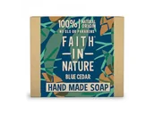 Mydła - Faith in Nature Wiara w Naturę - Stałe mydło dla mężczyzn, Niebieski cedr, 100g - miniaturka - grafika 1