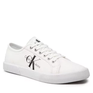 Calvin Klein Jeans Tenisówki Essential Vulcanized 1 YM0YM00306 Bright White YAF - Trampki damskie - miniaturka - grafika 1