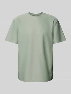 T-shirt o kroju relaxed fit z detalem z logo model ‘FRED’ - Koszulki męskie - miniaturka - grafika 1