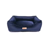 Legowiska dla psów - Granatowe aksamitne legowisko 55x42 cm Royal – Petsy - miniaturka - grafika 1
