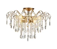 Lampy sufitowe - Brilagi - Żyrandol natynkowy CRYSTAL 6xE14/60W/230V złoty - miniaturka - grafika 1