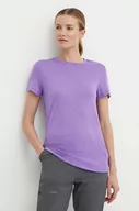 Koszulki sportowe damskie - Icebreaker t-shirt sportowy Merino 150 Tech Lite III kolor fioletowy IB0A56Y8B731 - miniaturka - grafika 1