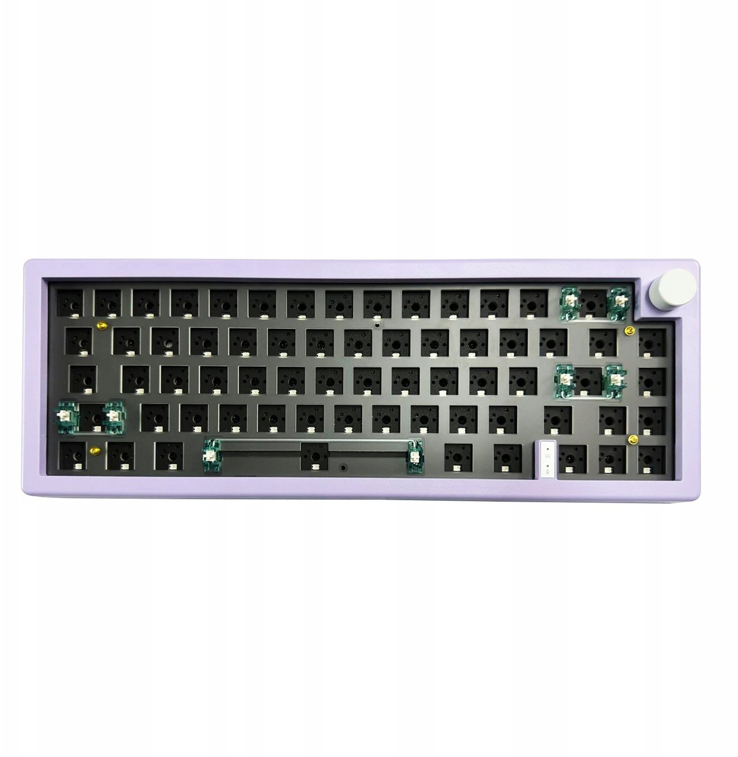 Zuoya Klawiatura Mechaniczna Purple GMK67 65% DIY Kit Hotswap RGB Wireless 2.4 G