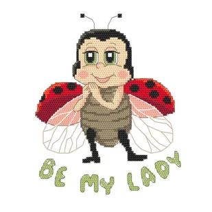 Haft Krzyżykowy - Zestaw Do Haftu - Be My Lady - Pasmanteria - miniaturka - grafika 1