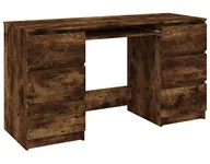 Biurka - Elior Minimalistyczne biurko w kolorze przydymionego dębu N6-E23 - miniaturka - grafika 1