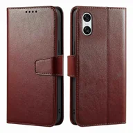 Portfele - Dla Sony Xperia 10 VI Case Stand Card Holder Portfel Skórzany pokrowiec na telefon - brązowy Wielobarwny Brown - miniaturka - grafika 1