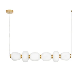 Lampa wisząca brilla-6 led biało-złota 125 cm ST-CP241210-6L GOLD - Lampy sufitowe - miniaturka - grafika 1