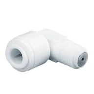 Akcesoria hydrauliczne - AMCHV0402W - Kolanko z zaworem zwrotnym  1/8" GZ x 1/4" pod przewód - kolor biały - miniaturka - grafika 1