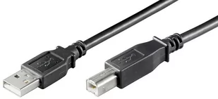 Kabel USB MicroConnect USB2.0 A-B 0,3M M-M BLACK USBAB03B - Kable USB - miniaturka - grafika 1