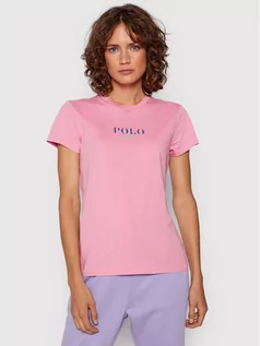 Koszulki i topy damskie - Ralph Lauren Polo T-Shirt 211847078003 Różowy Regular Fit - grafika 1