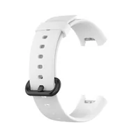 Akcesoria do smartwatchy - SILIKONOWY PASEK ZAMIENNIK BEST ACCESSORIES DO XIAOMI MI WATCH LITE BIAŁY - miniaturka - grafika 1